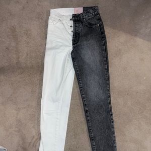 REVICE COLOR BLOCK JEANS
